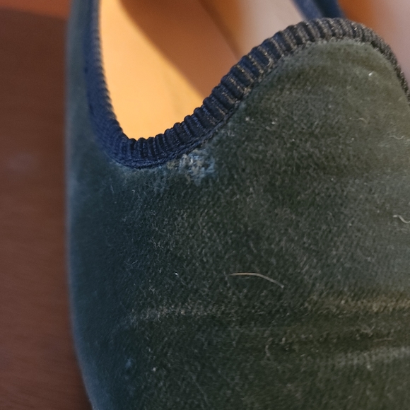 Del Toro Green Velvet Slipper - Picture 4 of 7